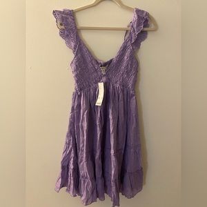 Urban Outfitters Malta flutter sleeve mini dress